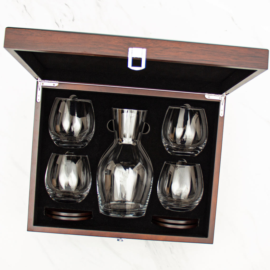 Wine Decanter Set with Gift Wood Box
