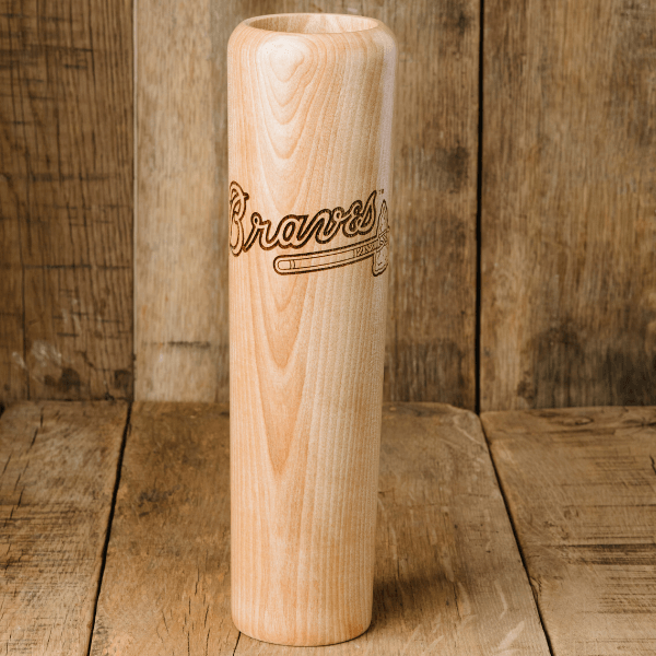 Atlanta Braves Official MLB Baseball Bat Mug - Handcrafted 12oz Wooden Dugout Mug