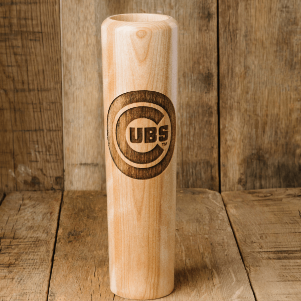 Chicago Cubs Official MLB Baseball Bat Mug - Handcrafted 12oz Wooden Dugout Mug
