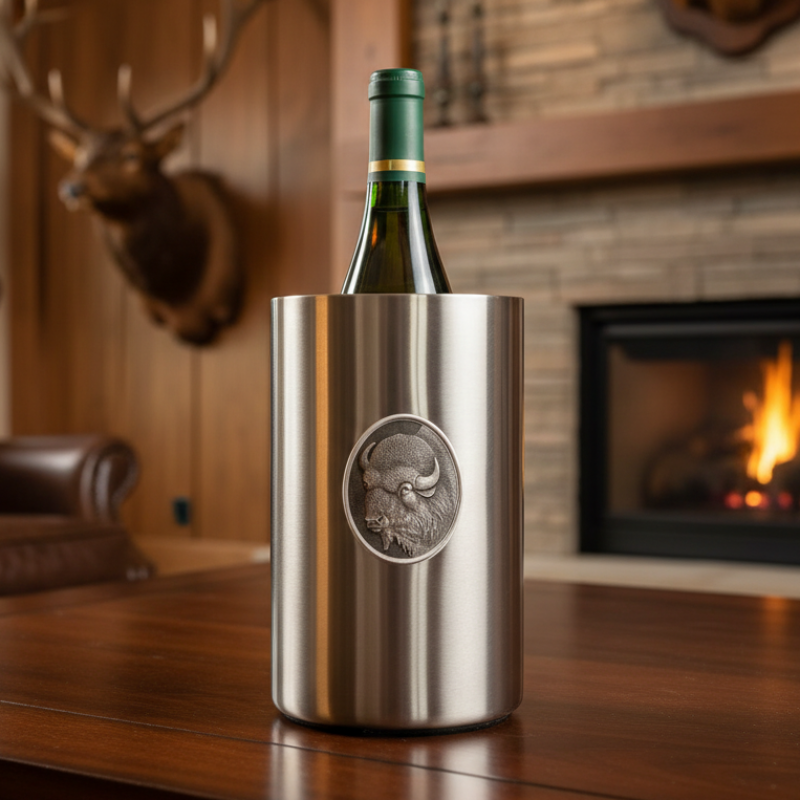 Great Plains Buffalo Double-Wall Insulated Wine Chiller