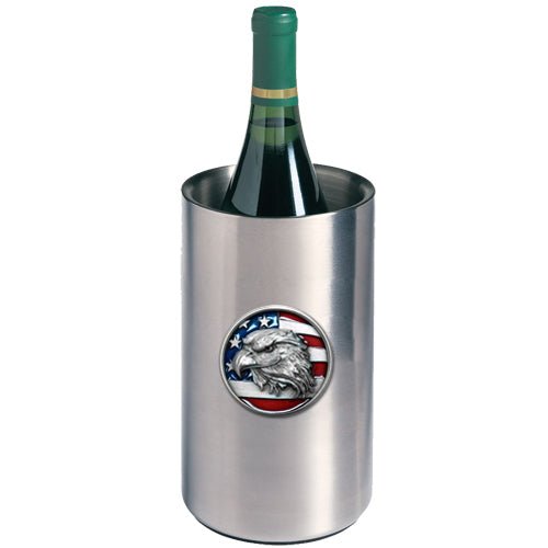 Patriot’s Pride Eagle & Flag Double-Wall Insulated Wine Chiller
