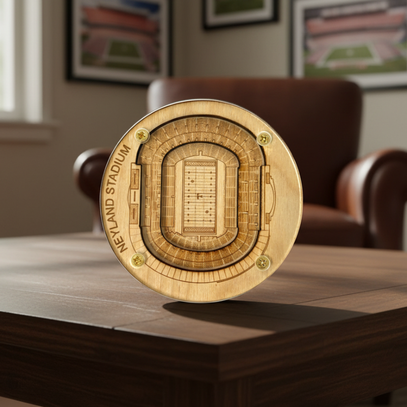 Knoxville Stadium Map Art Coaster - Neyland Stadium Edition