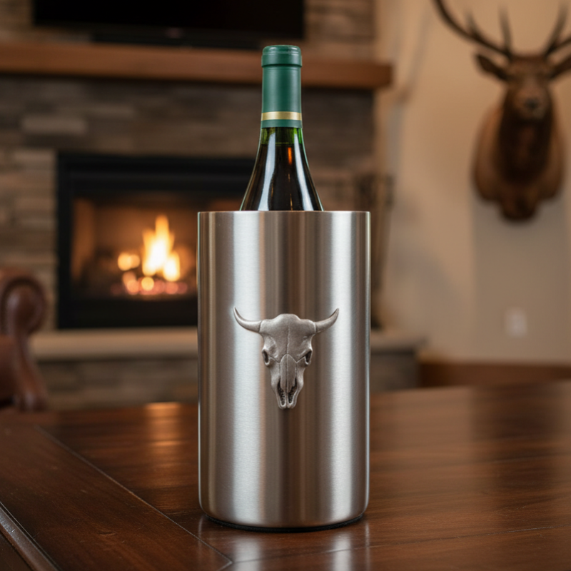 Western Legend Longhorn Double-Wall Insulated Wine Chiller