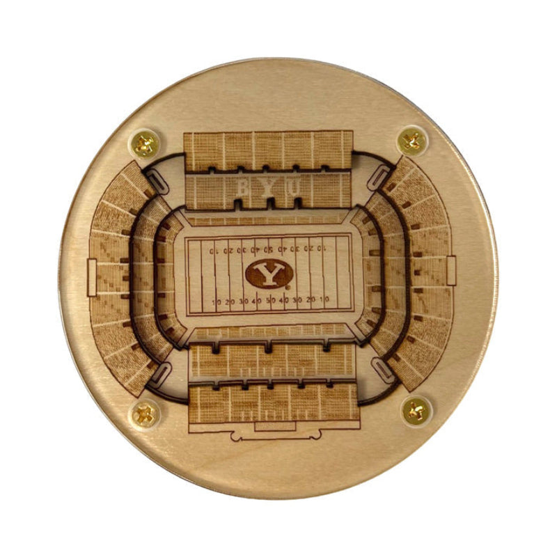 Provo Stadium Map Art Coaster - LaVell Edwards Stadium Edition