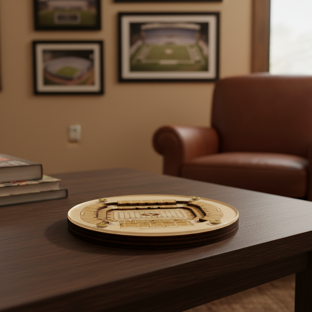 Provo Stadium Map Art Coaster - LaVell Edwards Stadium Edition